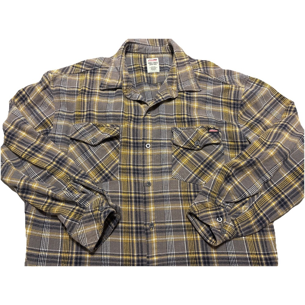 Dickies Plaid Overshirt 3X 54-56 Travis Scott Streetwear Hip Hop Work Oversized